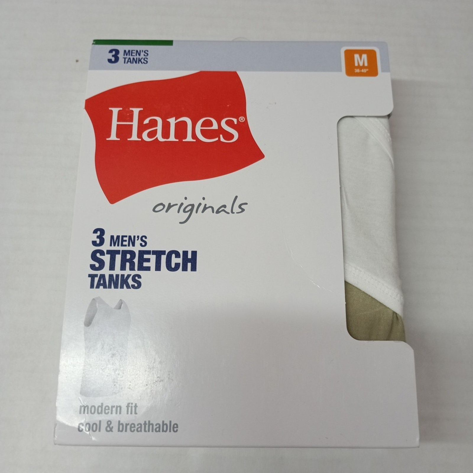Hanes Hanes Originals Men's Size M 38-40 Cool Tank Tops 3 Pack Size US M / EU 48-50 / 2 - 1 Thumbnail
