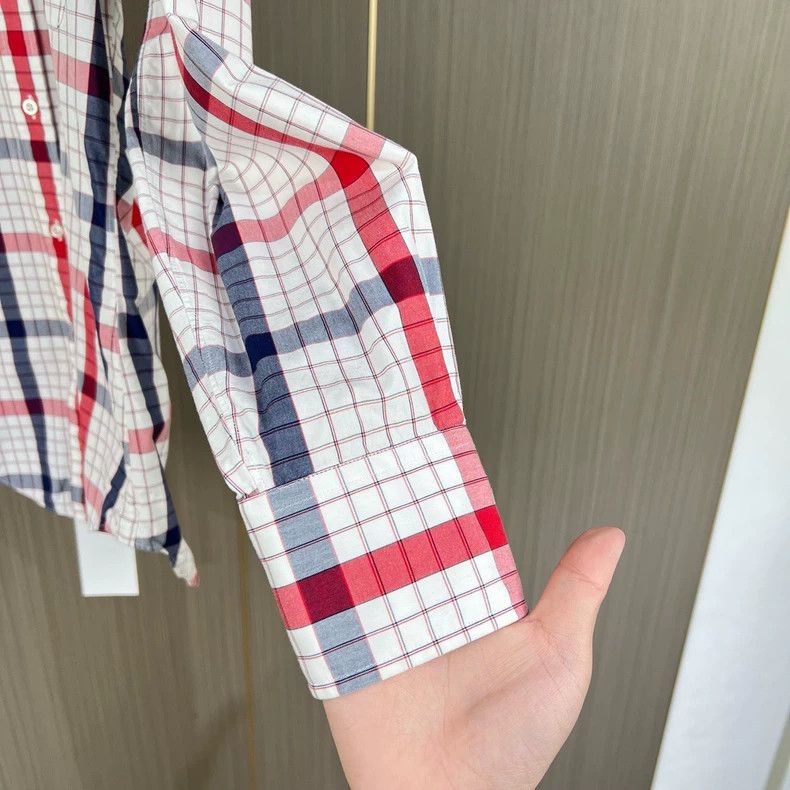 Thom Browne Thom Browne Red and white plaid shirt 2503-Nextarrow Size US S / EU 44-46 / 1 - 4 Thumbnail