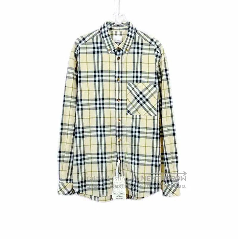 Burberry Burberry L Size Khaki Long Sleeve Shirt. Size L / US 10 / IT 46 - 1 Thumbnail