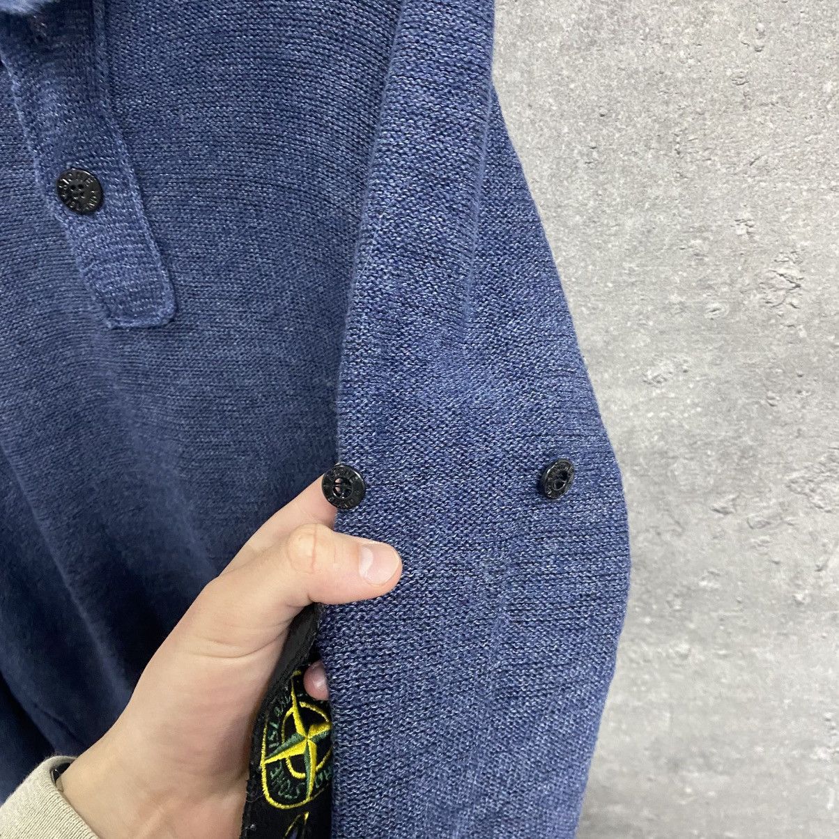 Stone Island Vintage Stone Island Half Zip 1/3 Button Up Zip Hoodie Size US L / EU 52-54 / 3 - 6 Thumbnail