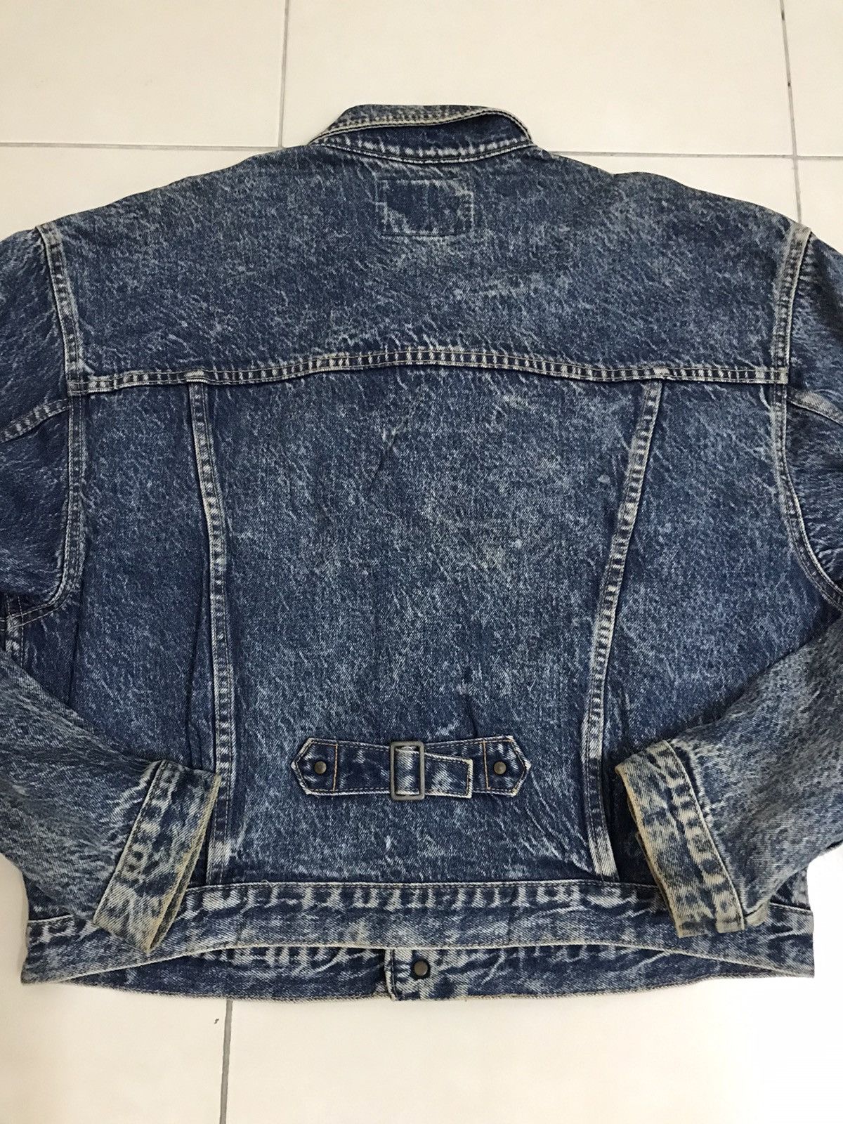 Big John × Vintage Vintage Big John Scoville Acid Wash Crop denim jacket Size US L / EU 52-54 / 3 - 2 Thumbnail