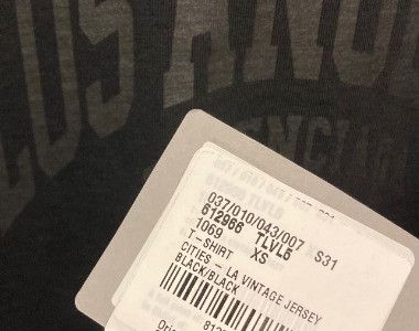 Balenciaga o1s1wg111124 Cities Los Angeles Medium Fit T-Shirt in Black Size US XS / EU 42 / 0 - 2 Thumbnail