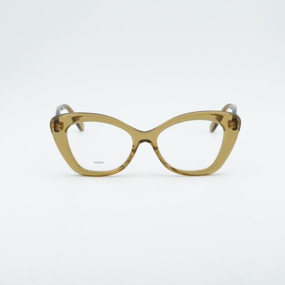 Loewe Loewe LW50067I 096 Eyeglasses Glossy Green 52mm Cat Eye Size ONE SIZE - 2 Thumbnail