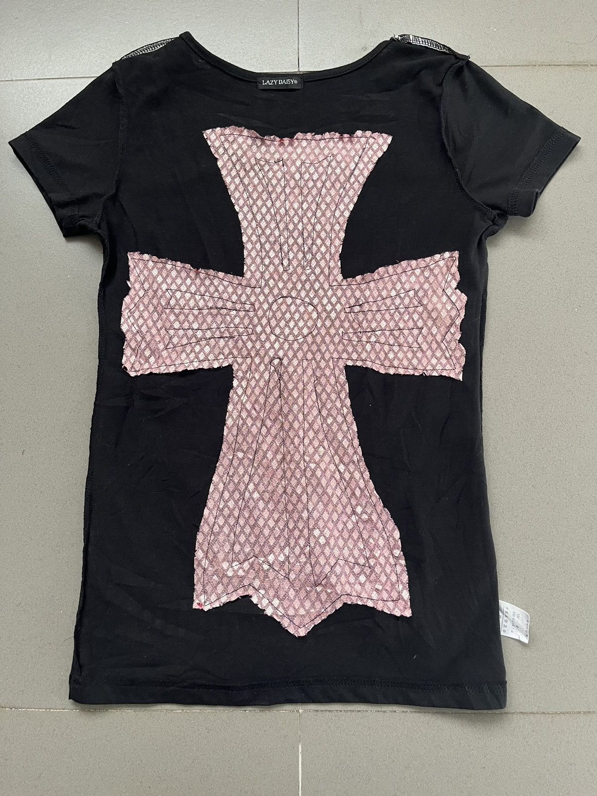 If Six Was Nine Japanese~Lazy Daisy Gothic Punk Cross Y2k Style T-Shirt Size M / US 6-8 / IT 42-44 - 7 Thumbnail