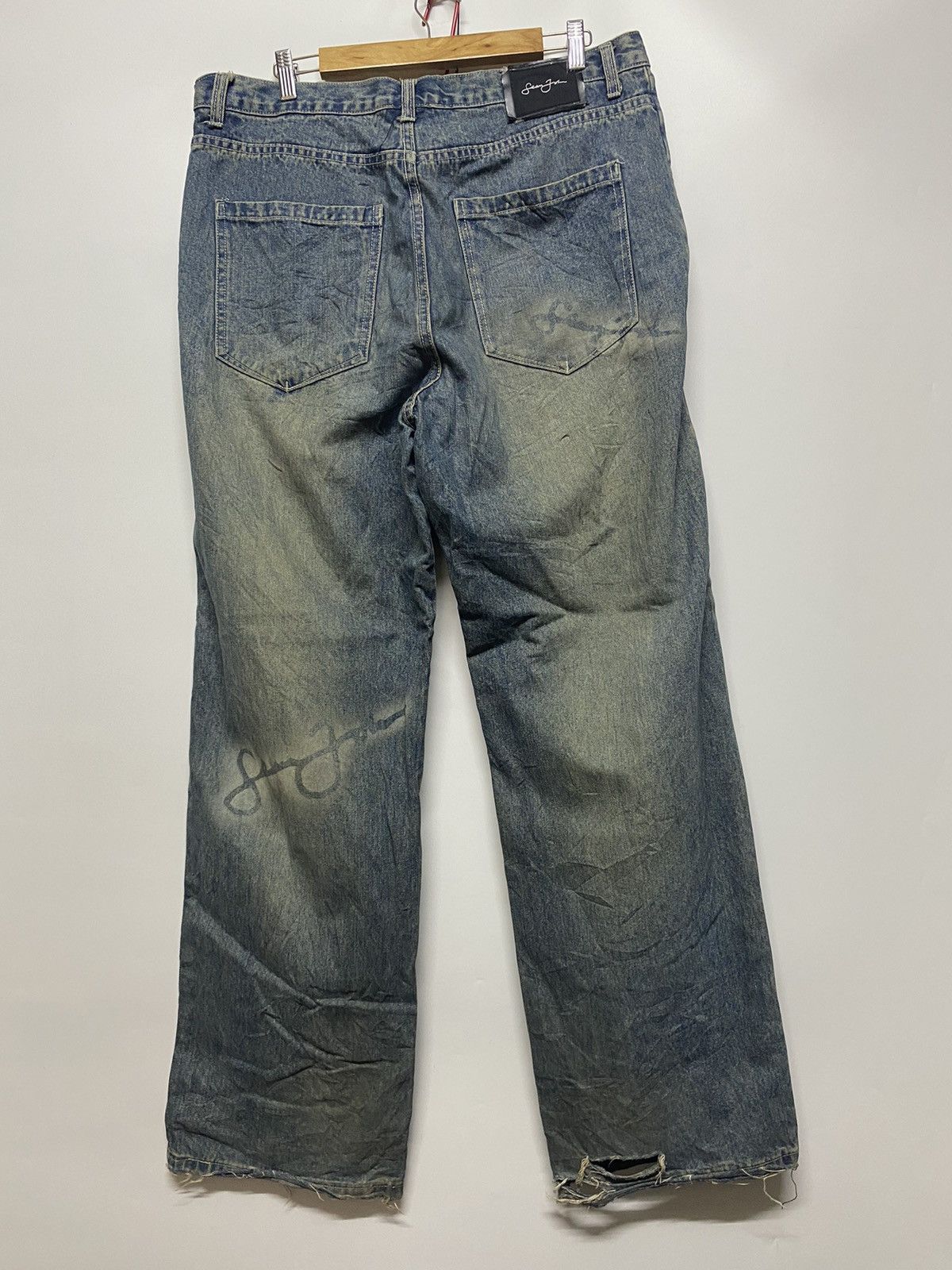 Sean John Sean John Mens Jeans Embroidered Sign Logo Retro Baggy Denim Size US 36 / EU 52 - 2 Thumbnail
