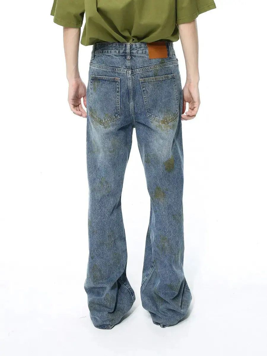 Japanese Brand Retro loose straight leg wide leg jeans Size US 32 / EU 48 - 5 Thumbnail
