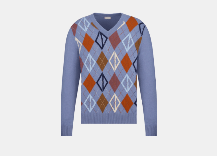Dior o1w1db10525 413M64 CD Diamond Sweater in Blue Size US M / EU 48-50 / 2 - 1 Thumbnail