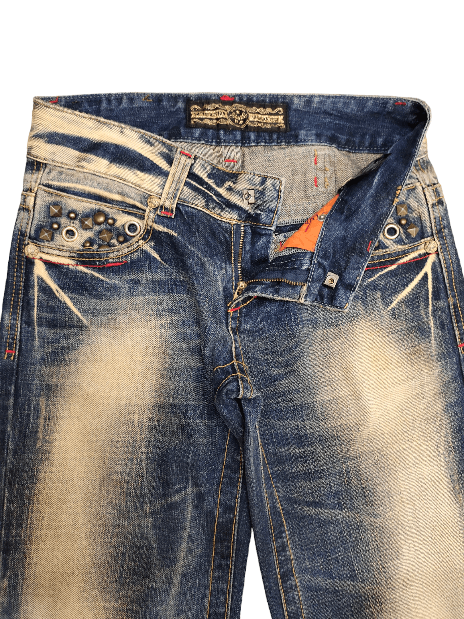 If Six Was Nine Flare Jeans Studio RP Faded Bootcut Low Rise Jpg Style Size US 27 - 19 Thumbnail