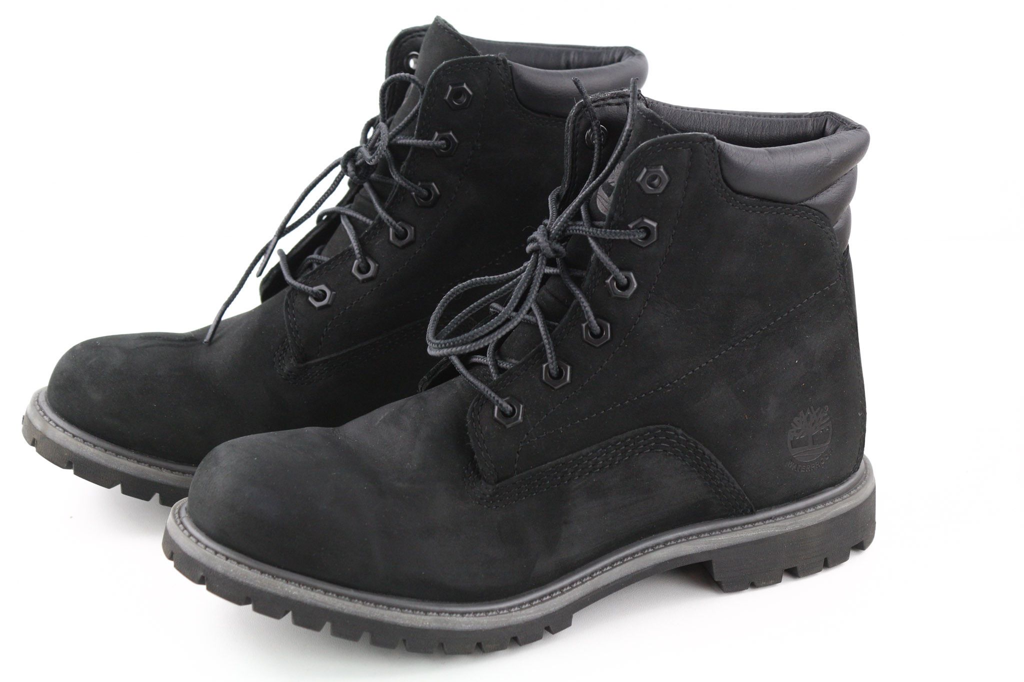 Timberland A17VM UK7 Black Leather Almond Ortholite 79872 Size US 9 / IT 39 - 2 Thumbnail