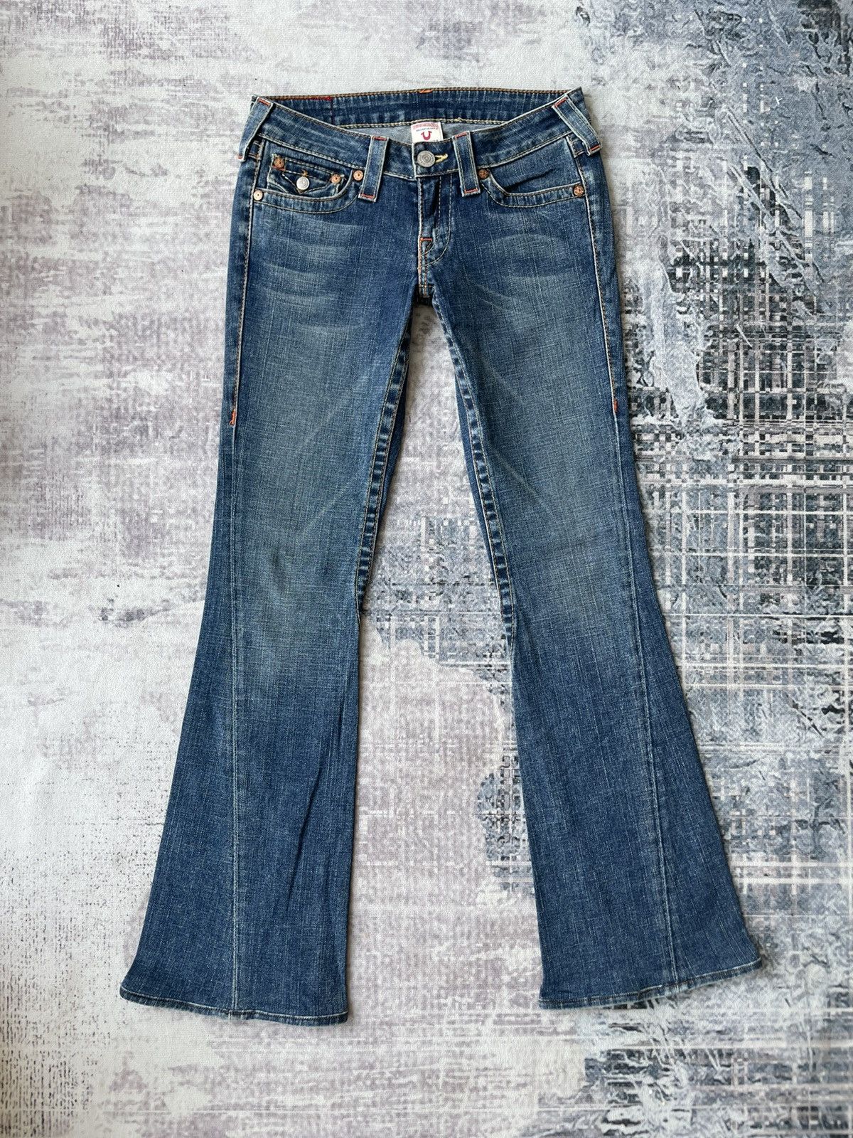True Religion True Religion Joey Flare Denim Jeans Size US 28 / EU 44 - 2 Thumbnail