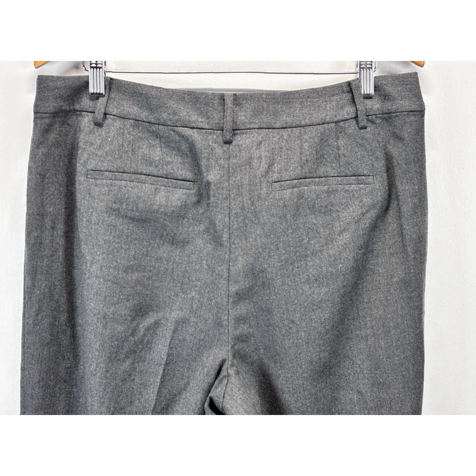 Talbots Talbots Wool Wide Leg Dress Pants Sz 14 Womens Grey Pleated Lined Italian Dress Pants Wide-Leg Womens 14 Grey Size 36" / US 14 / IT 50 - 4 Thumbnail