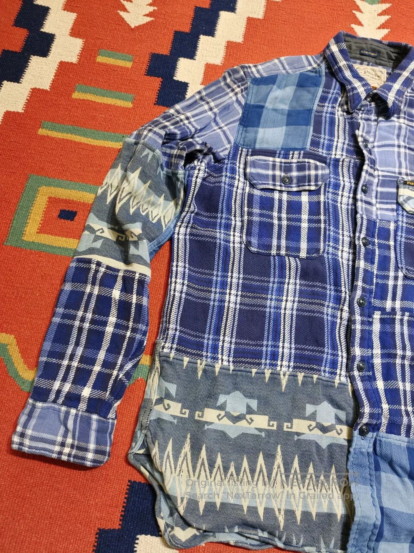 Polo Ralph Lauren Ralph Lauren RL Polo Indigo Patchwork Shirt. Size US M / EU 48-50 / 2 - 5 Thumbnail