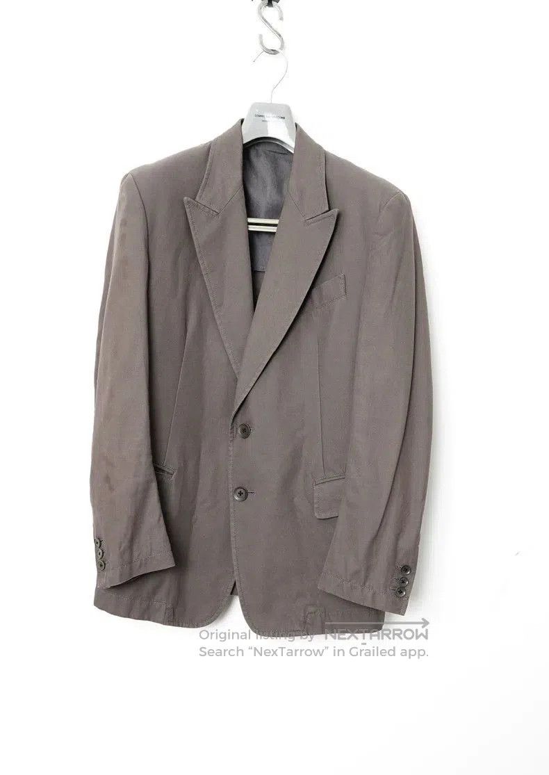 Yohji Yamamoto Yohji Yamamoto Gray Blazer Jacket Size US M / EU 48-50 / 2 - 2 Thumbnail