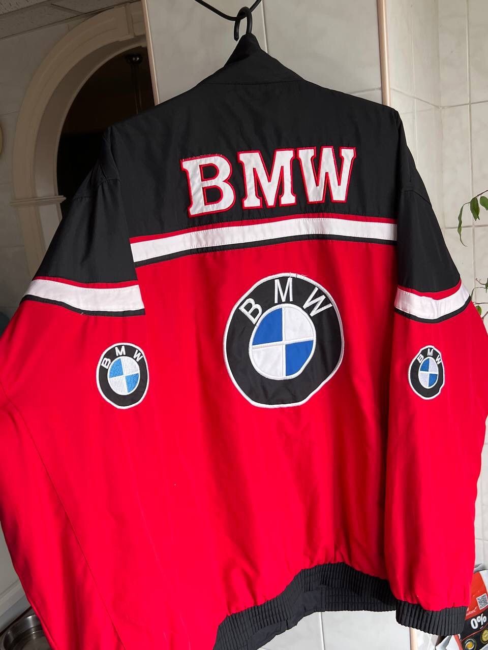 Vintage Vintage 90s BMW Racing Team Jacket Size XL Two side Size US XL / EU 56 / 4 - 10 Thumbnail