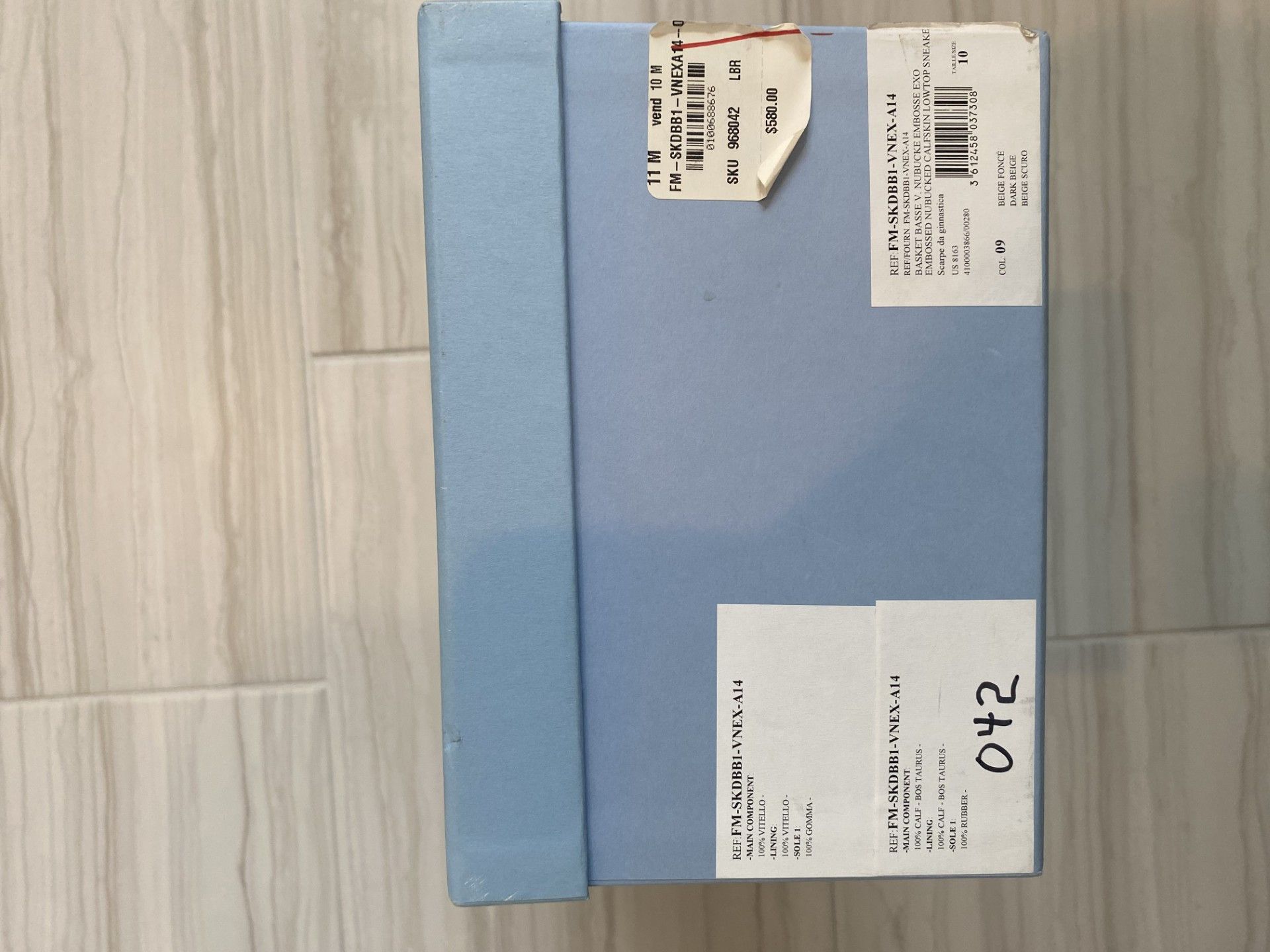 Lanvin DBB1 Leather and Suede Sneakers Size US 11 / EU 44 - 6 Thumbnail