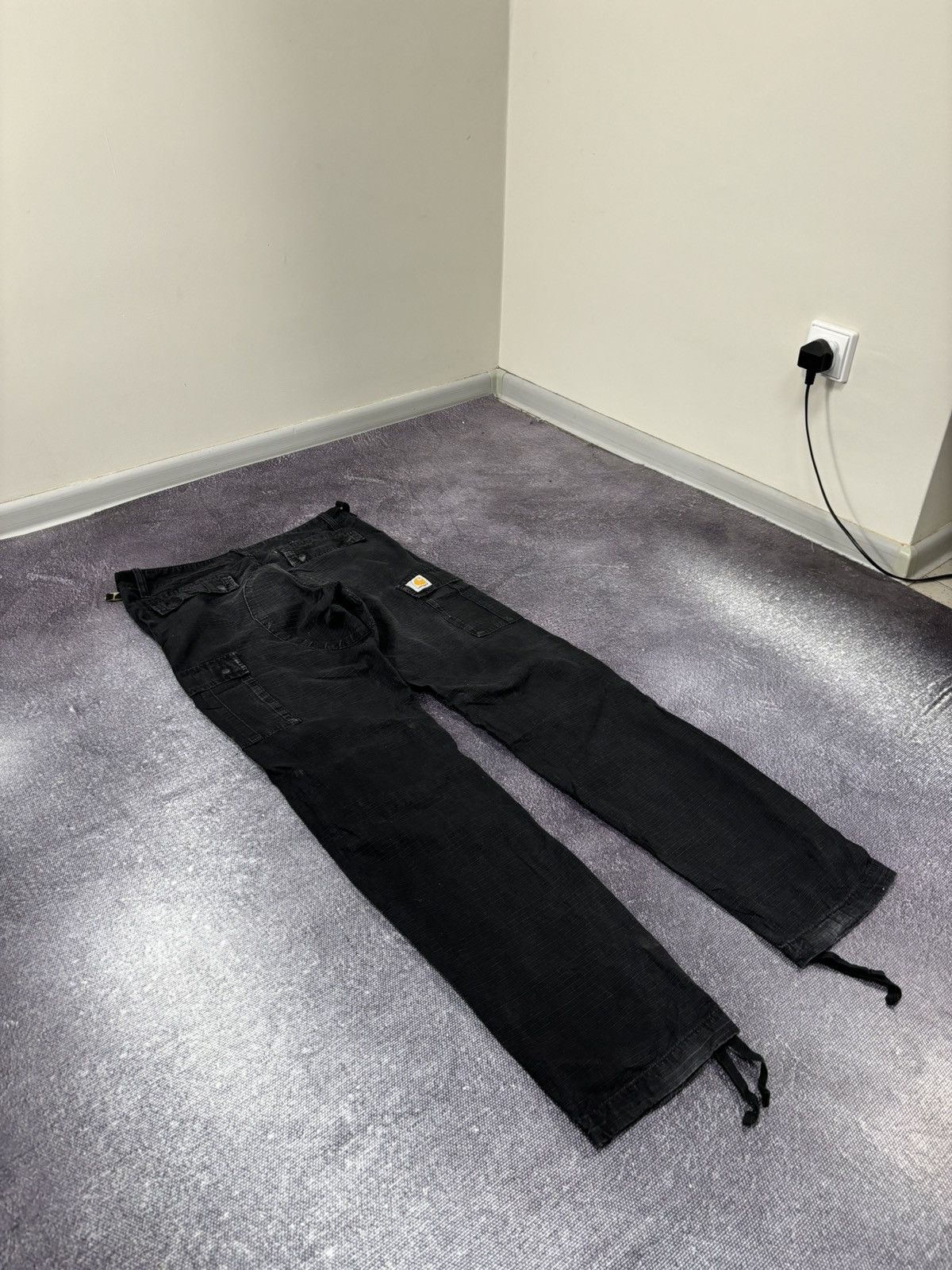 Carhartt Vintage Carhartt WIP Black USA Hype Cargo Aviation Pants Size US 29 - 3 Thumbnail