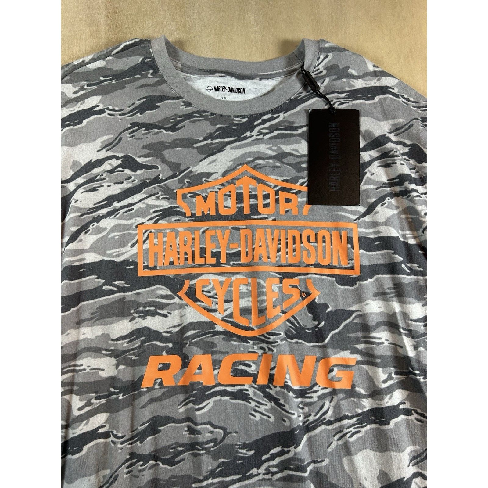 Harley Davidson Harley-Davidson Men's 2XL T-Shirt Racing Camouflage Gray NEW Size US XXL / EU 58 / 5 - 2 Thumbnail