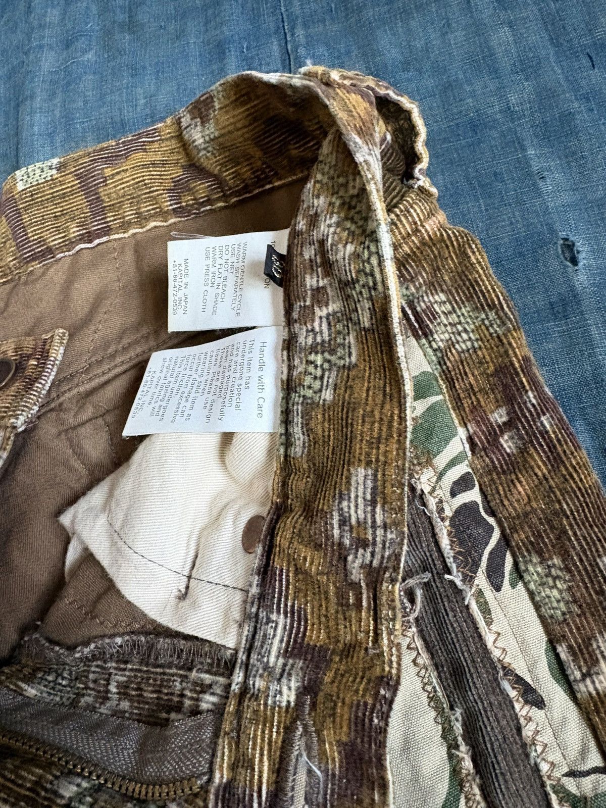 Kapital Kountry KOUNTRY Repair Mixed Pattern Corduroy Patchwork Jeans Size US 30 / EU 46 - 12 Thumbnail