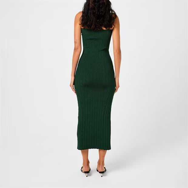 Jacquemus o1g2r1mq1024 Maxi Dress in Dark Green Size S / US 4 / IT 40 - 4 Thumbnail