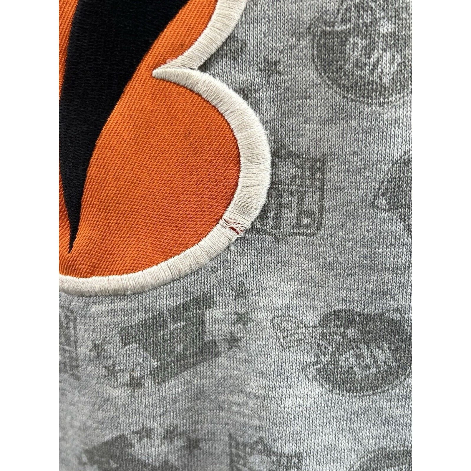 Reebok Reebok Bengals NFL AFC Allover Print Gray Hoodie Size Small Size US S / EU 44-46 / 1 - 5 Thumbnail