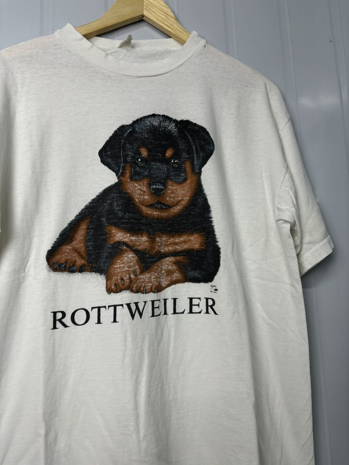Vintage RARE! Vintage 90’s Rottweiler Art Phototee Size US L / EU 52-54 / 3 - 1 Thumbnail