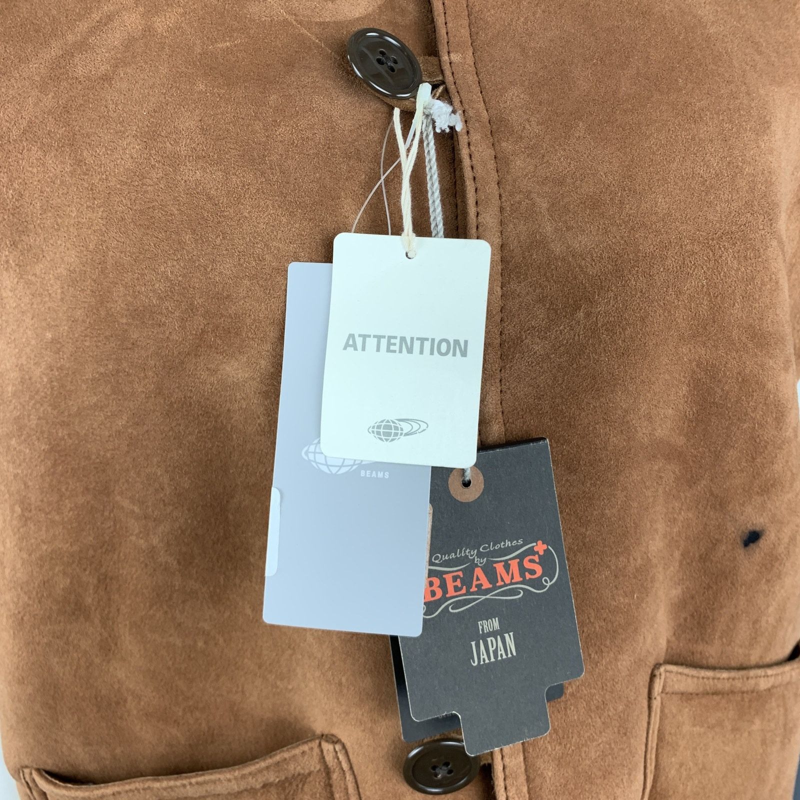 Other BEAMS Size XL Tan Suede Sheep Leather Shearling Vest Size XL / US 12-14 / IT 48-50 - 5 Thumbnail