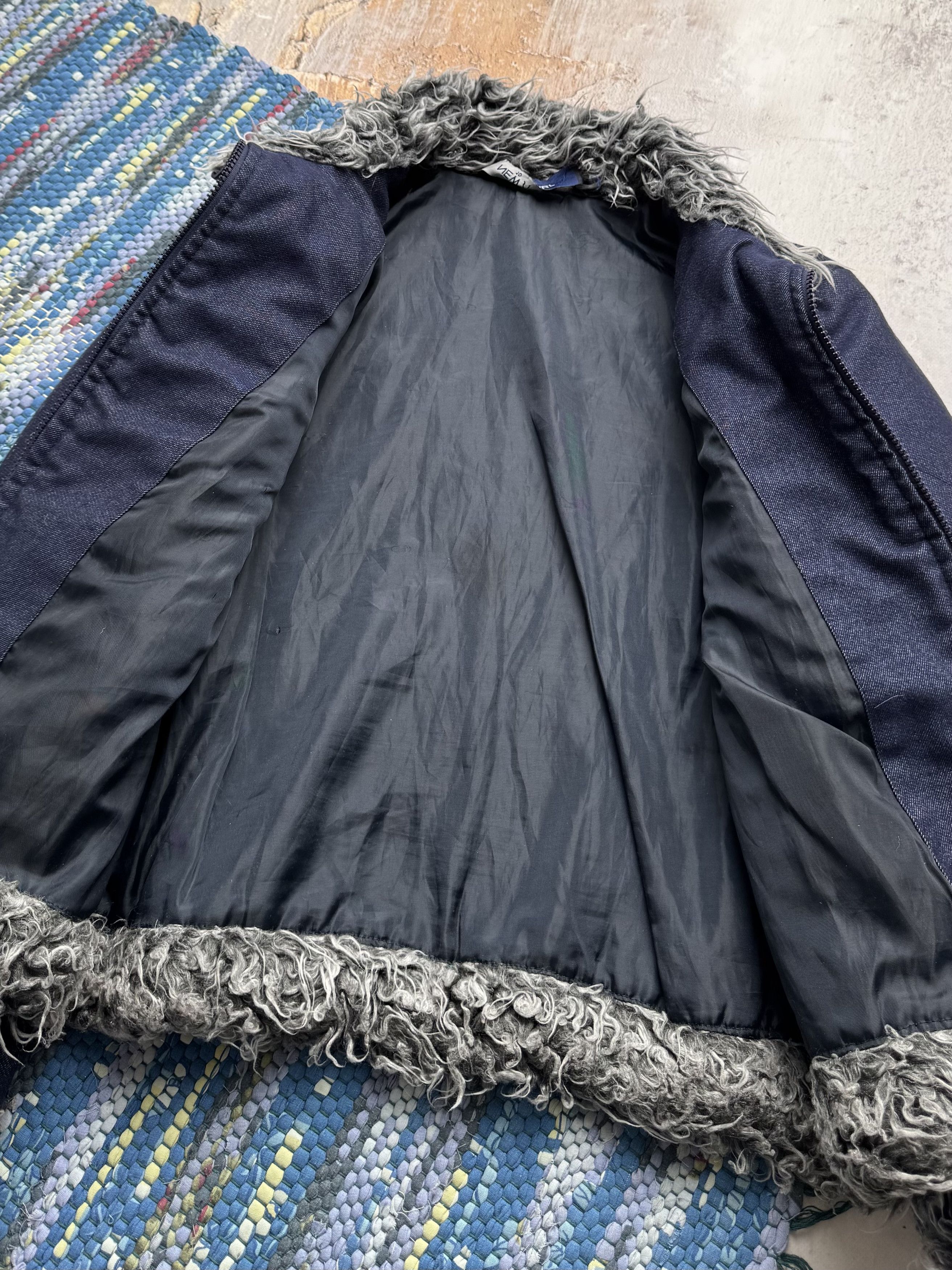 Vintage Vintage Cropped Jacket With Faux Fur Details A8(V1)D15 Size L / US 10 / IT 46 - 5 Thumbnail
