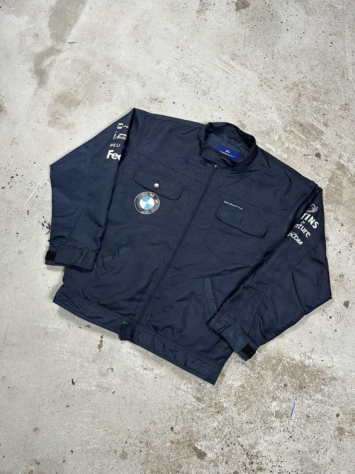 BMW × Vintage Vintage Y2K BMW Compaq Trashed Racing Jacket Size US M / EU 48-50 / 2 - 1 Thumbnail