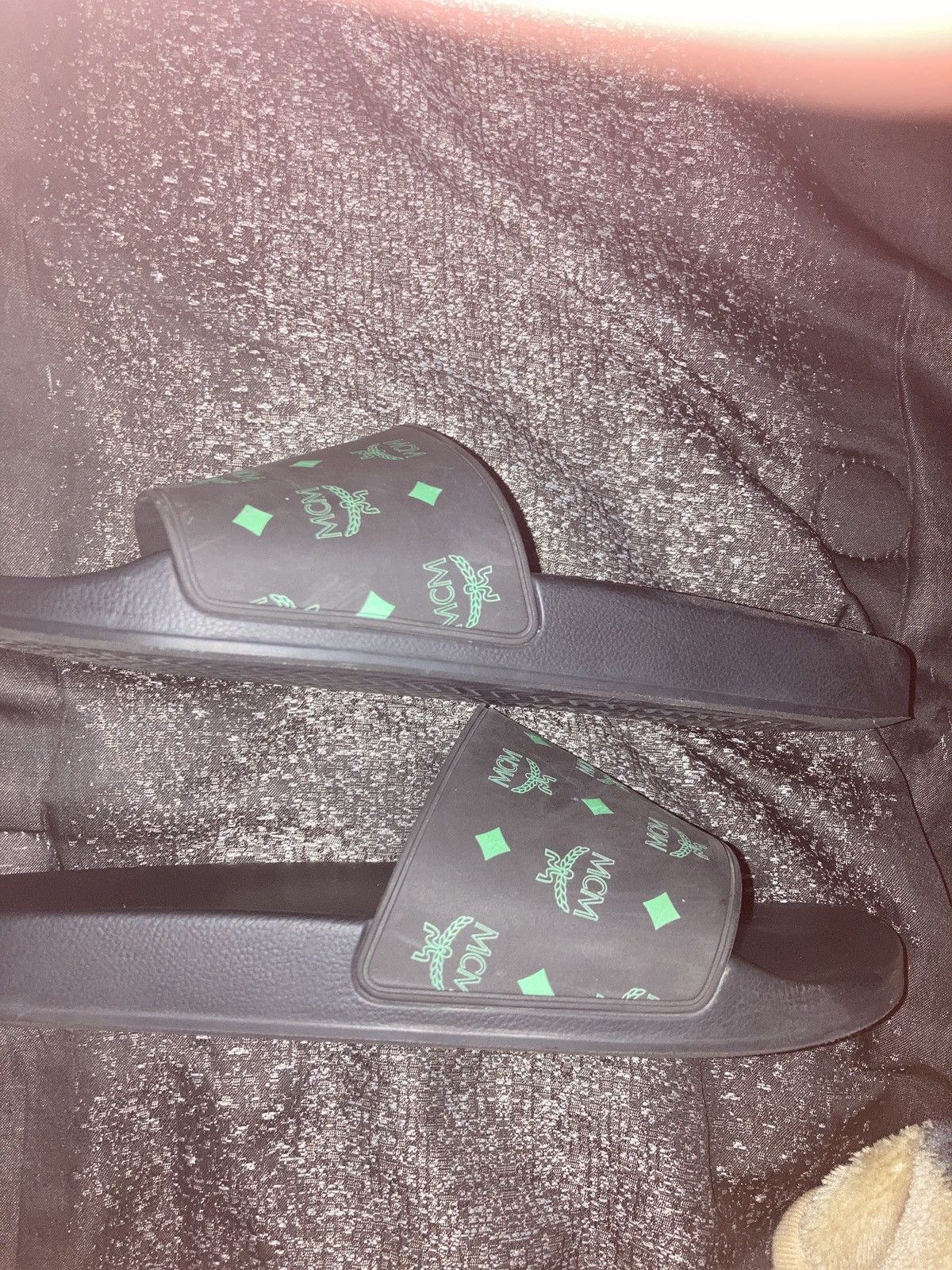 MCM MCM monogram print rubber slides Size US 9 / EU 42 - 7 Thumbnail