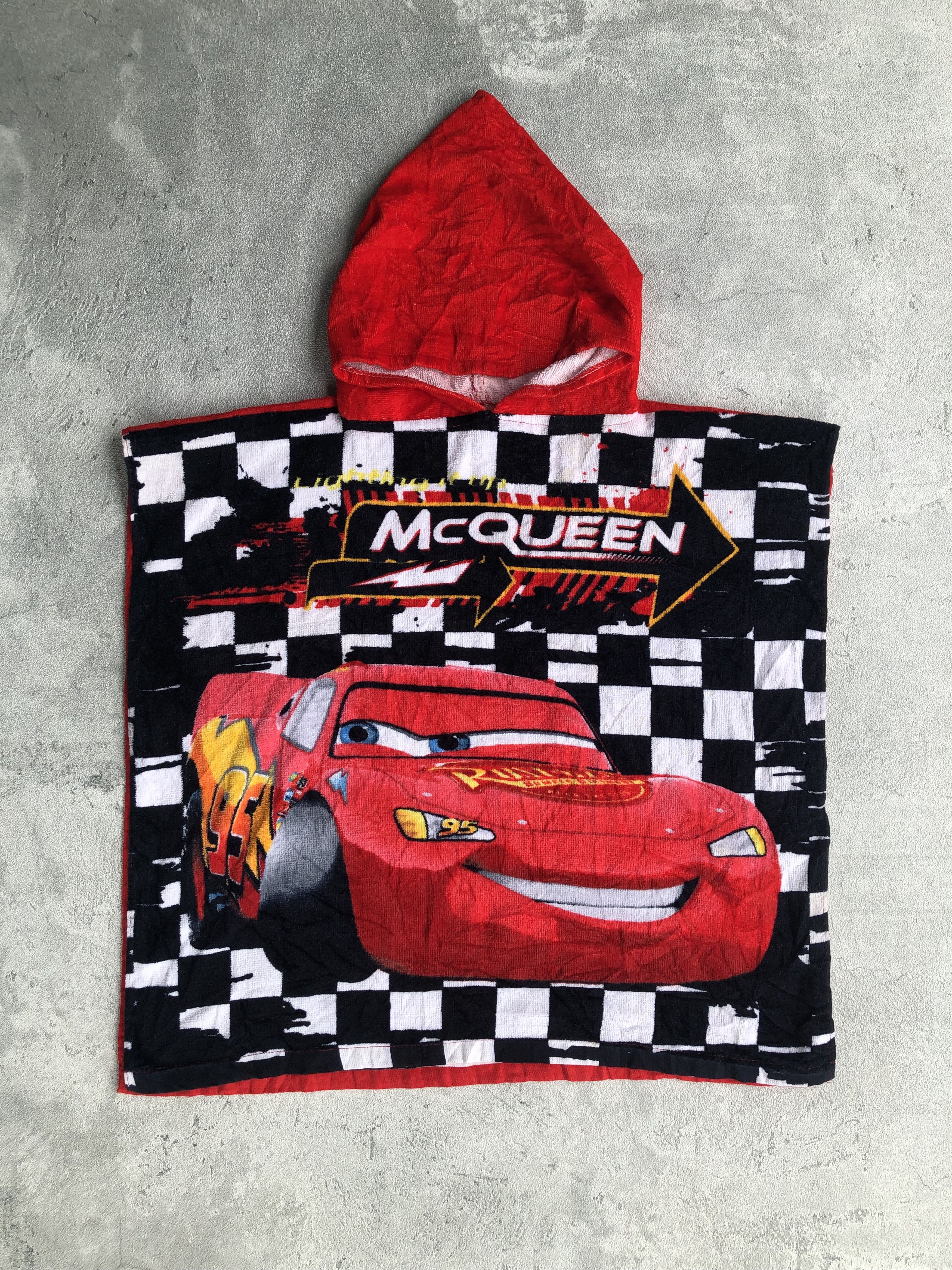 Cartoon Network × Vintage Vintage 90s Cartoon Cars Lightning Mcqueen Rare Towel Size ONE SIZE - 1 Thumbnail