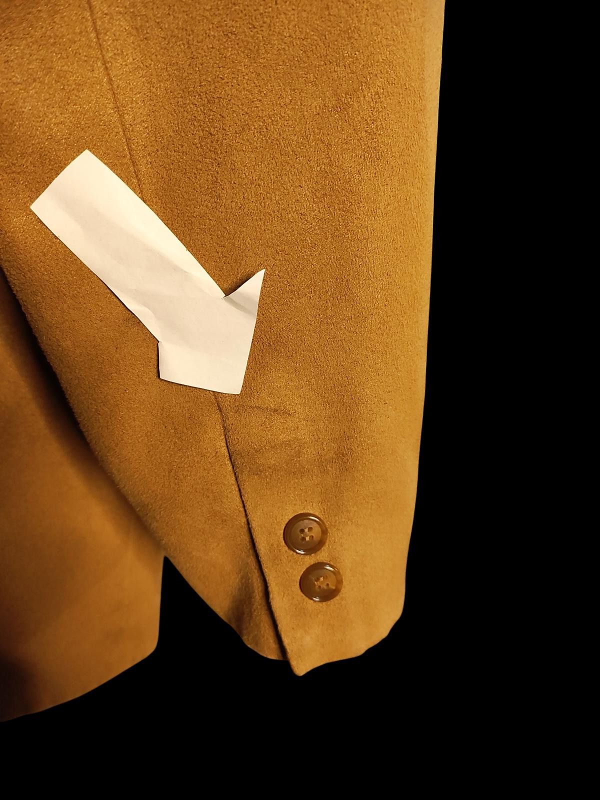 Other Vintage Vanetti Hand-Tailored Beige Suede Blazer Size 44R - 7 Thumbnail