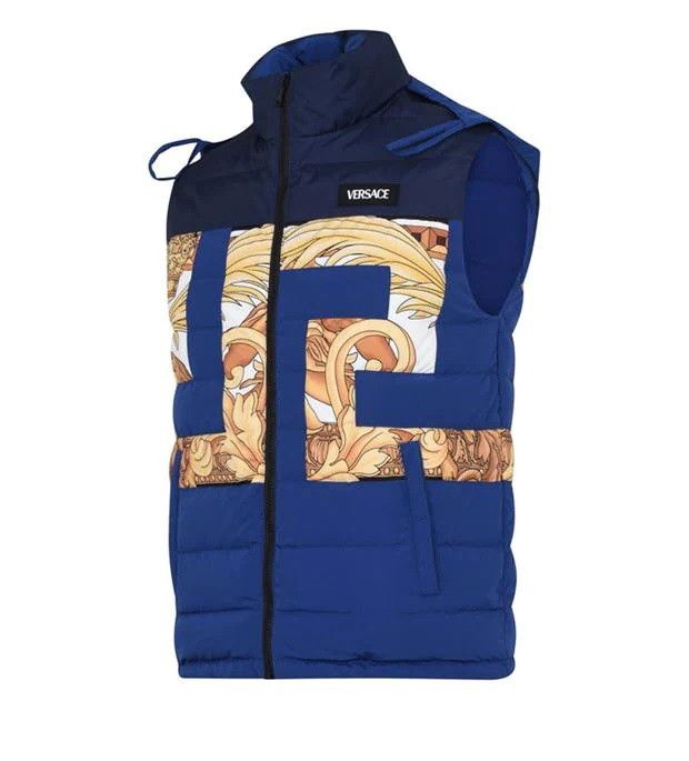 Versace Versace Greca Print Vest Blue Men's Size IT 50 Slim Size US M / EU 48-50 / 2 - 6 Thumbnail