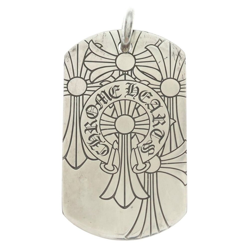 Chrome Hearts Chrome Hearts God Bless Dog Tag Pendant Silver Size ONE SIZE - 1 Thumbnail
