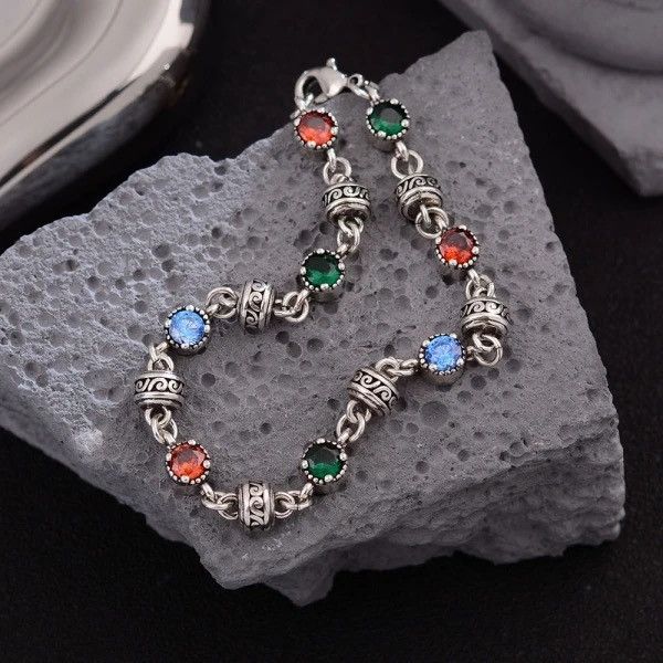 Jewelry Trendy Colorful Crystal Bracelet Size ONE SIZE - 1 Thumbnail