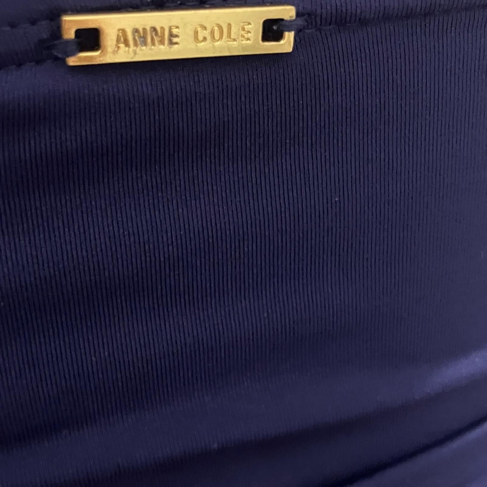 Other Anne Cole Navy with Aqua Twist-Front 2-Piece Swim Size ONE SIZE - 5 Thumbnail