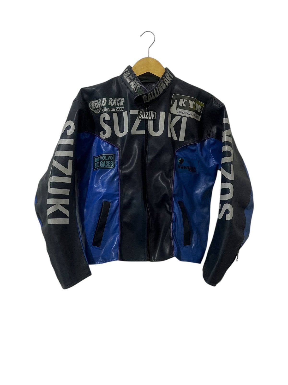 Vintage Fin Fin 2000s Racing Motorcycles Vintage Leather Jacket Size US S / EU 44-46 / 1 - 1 Thumbnail