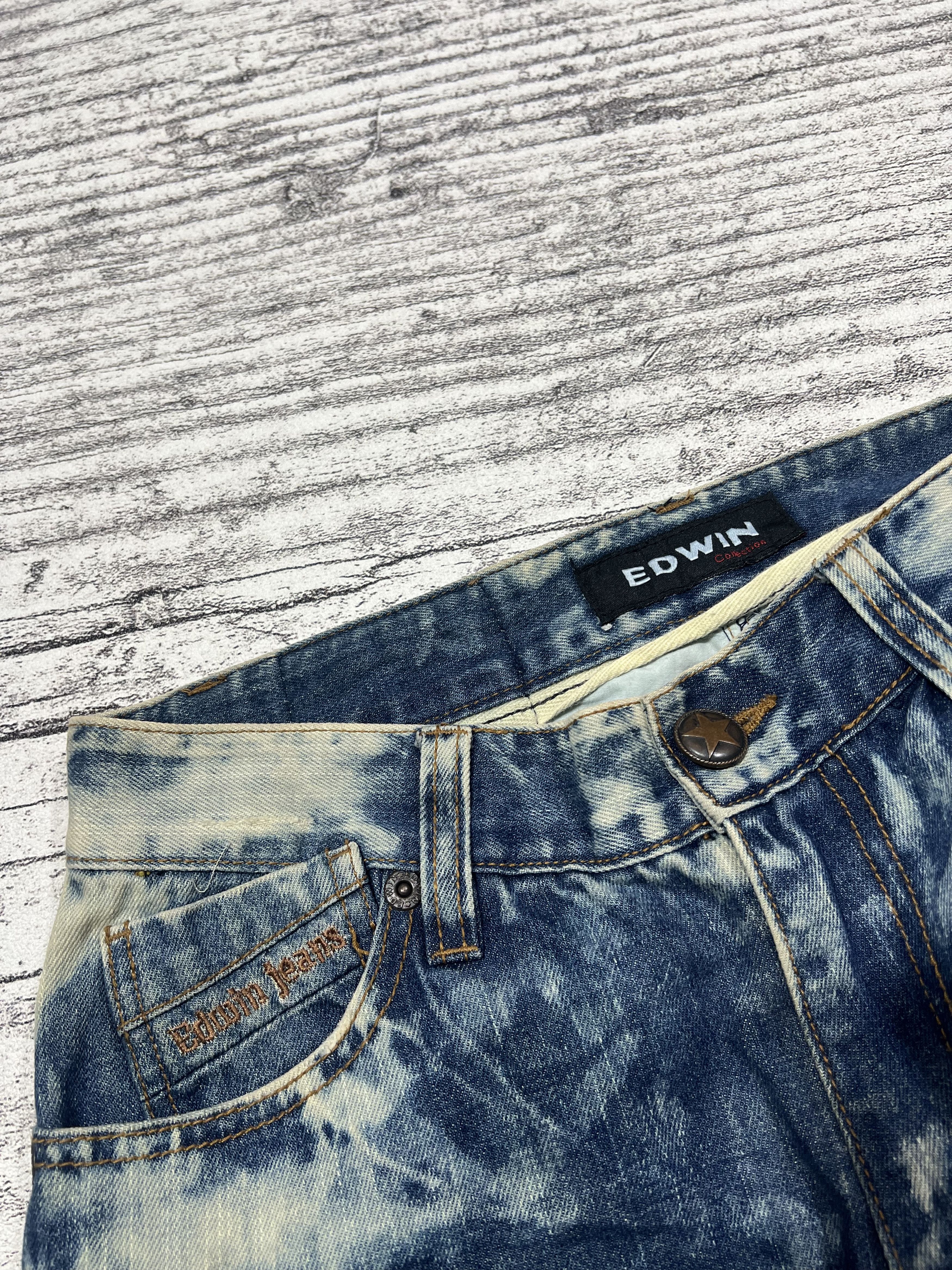 Edwin 2000s Japanese Edwin Bondage Lace Up Acid Wash y2k Lgb Ifsix Size US 28 / EU 44 - 4 Thumbnail