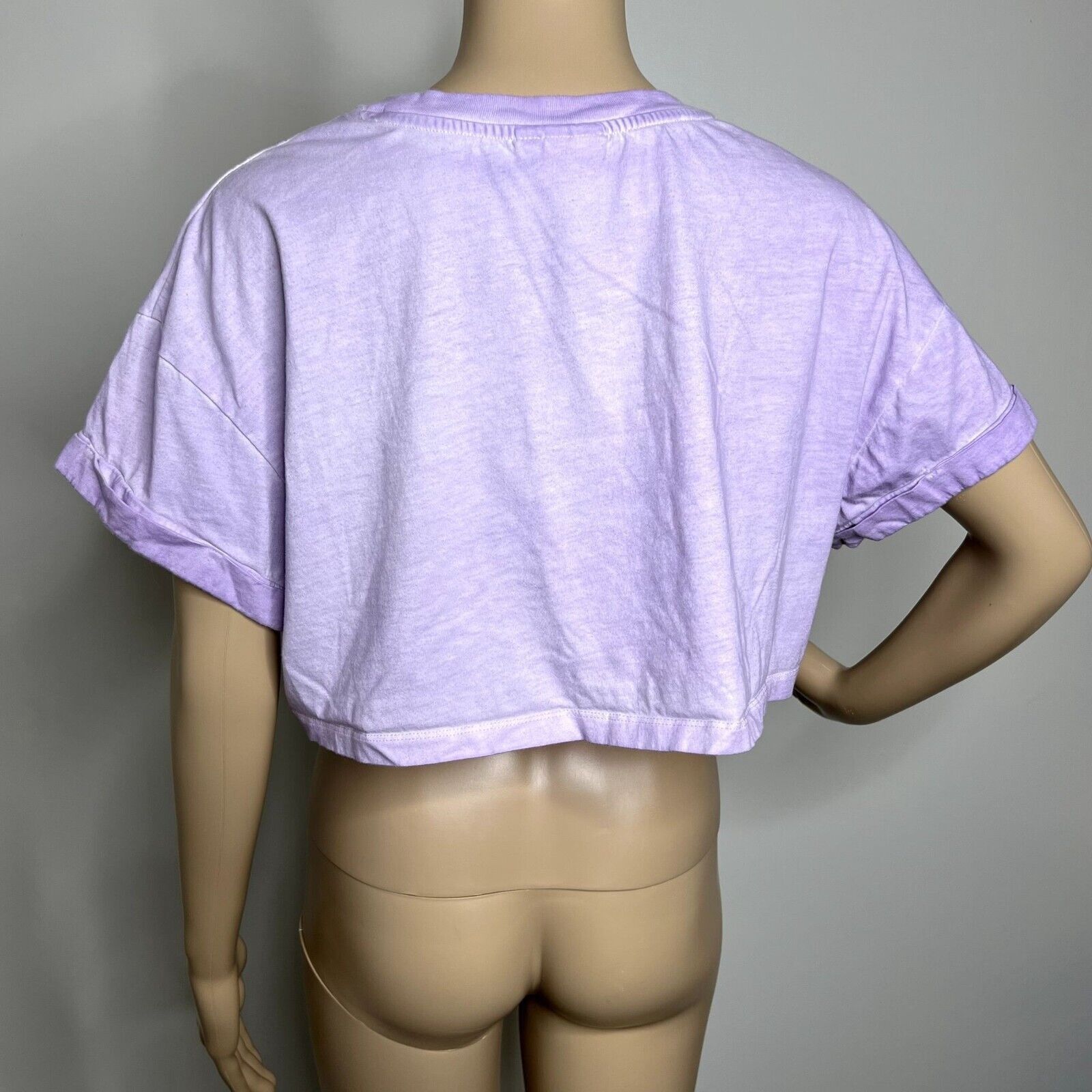 Adidas Adidas Purple Logo Cropped Short Sleeve Tee Size M / US 6-8 / IT 42-44 - 3 Thumbnail