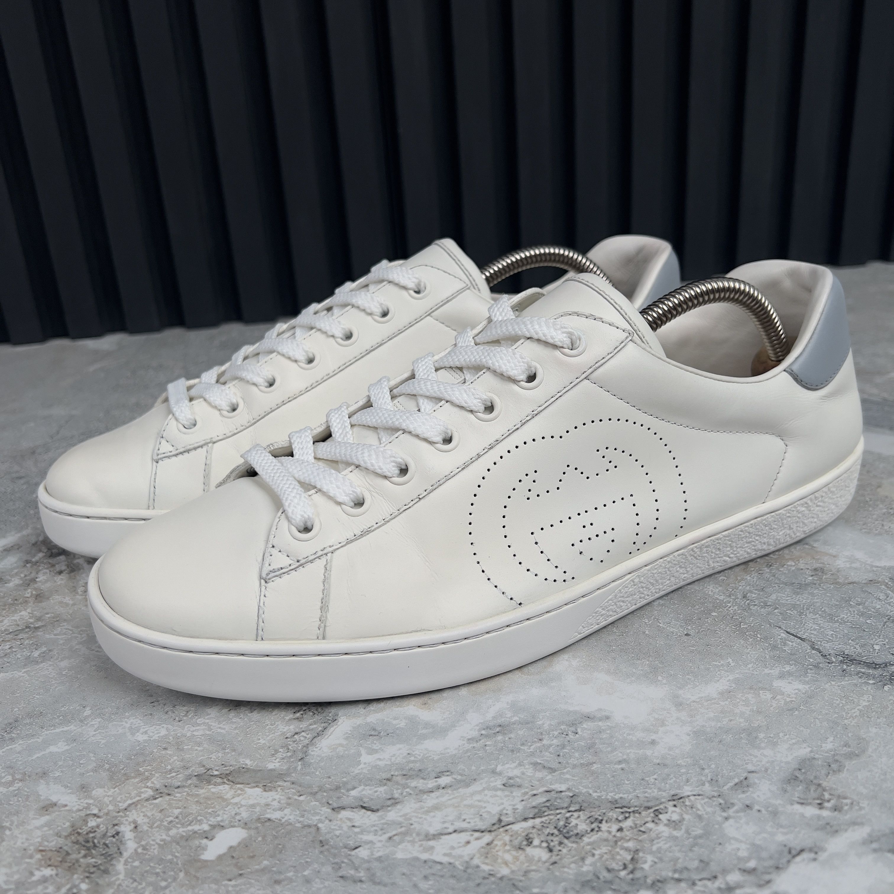 Gucci Ace Interlocking G Low Sneakers Leather Size US 8.5 / EU 41-42 - 4 Thumbnail