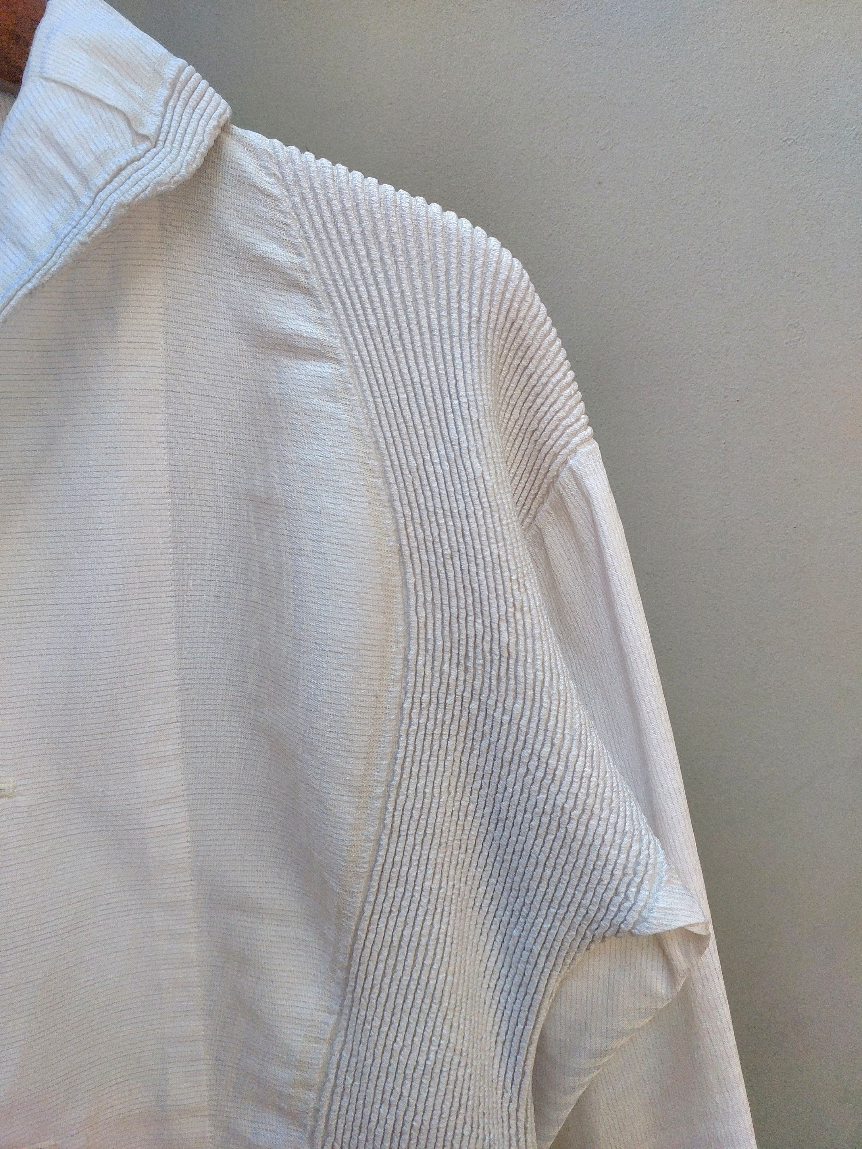 Issey Miyake Issey Miyake White Long Coat Size XS / US 0-2 / IT 36-38 - 6 Thumbnail