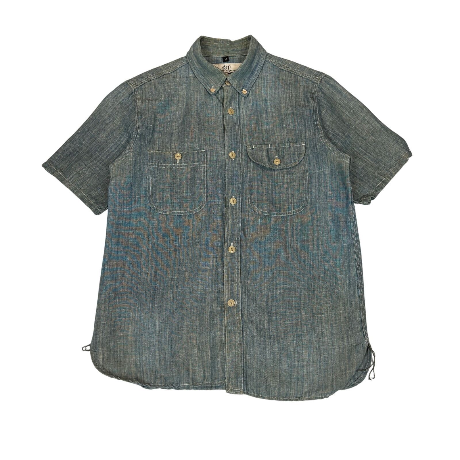Rogue Territory Work Shirt Men's Medium Chambray Selvedge