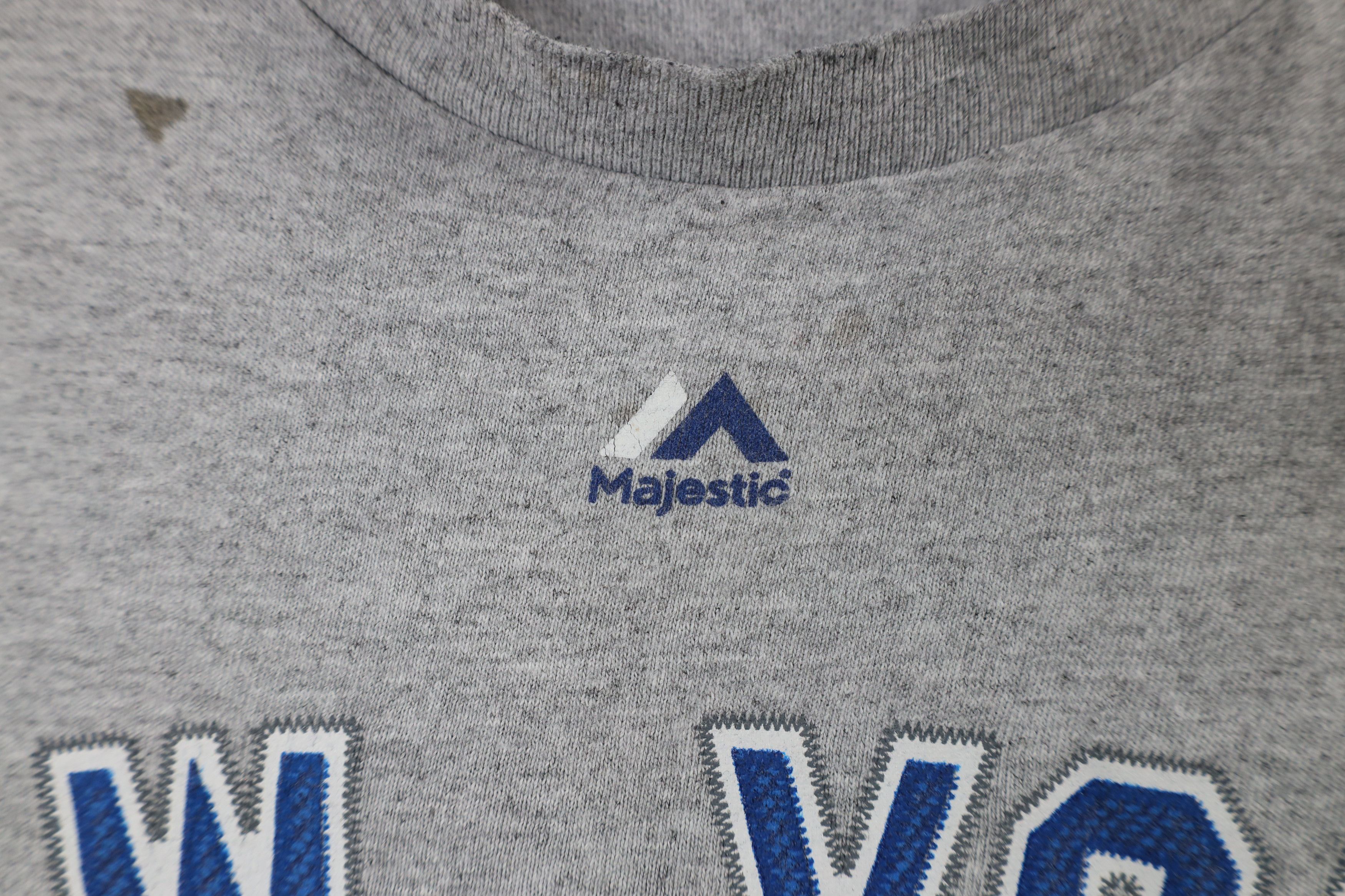Majestic × Vintage Vintage Majestic Spell Out New York Yankees Baseball T-Shirt Size US XXL / EU 58 / 5 - 5 Thumbnail