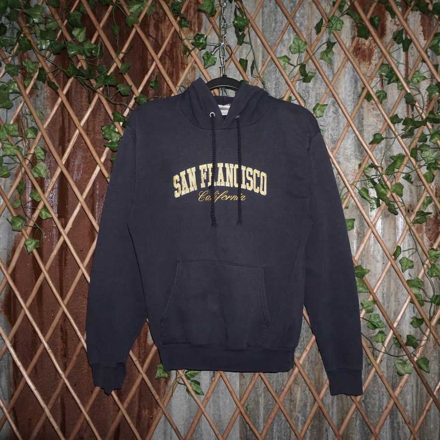 Hanes Small -Vintage Y2K San Francisco California embroider hoodie Size US S / EU 44-46 / 1 - 1 Thumbnail