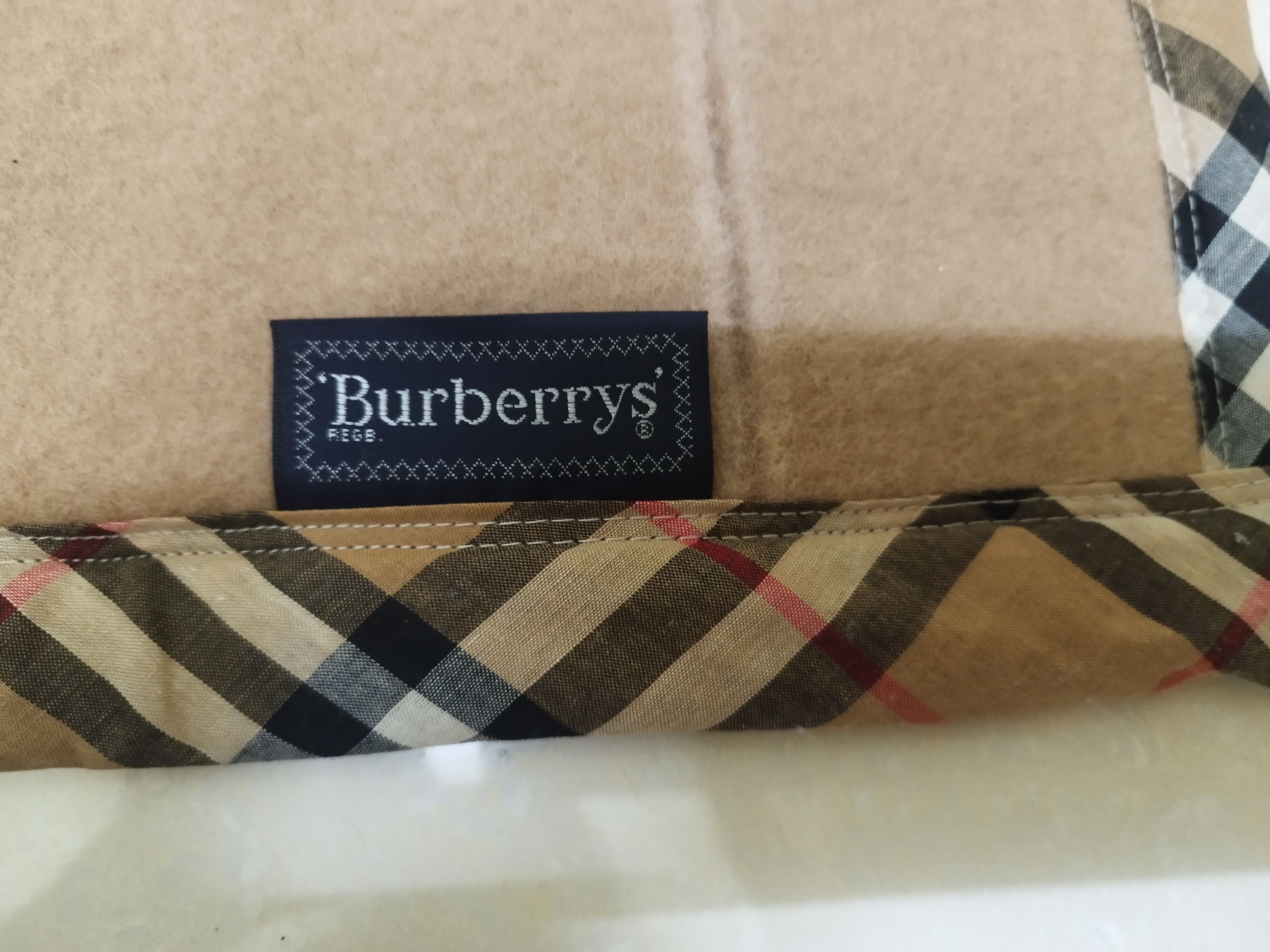 Burberry × Vintage Burberry Blanket Wool Size ONE SIZE - 5 Thumbnail
