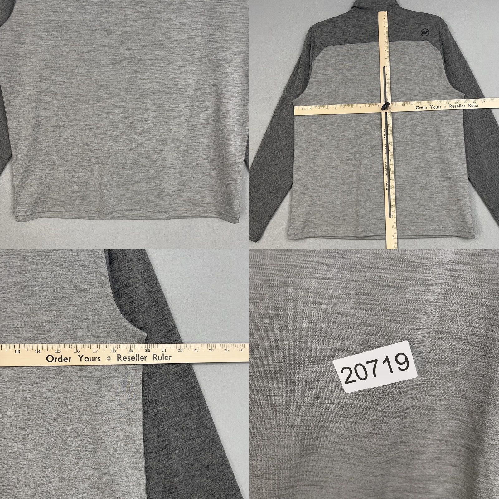 Vineyard Vines VINTAGE Vineyard Vines Pullover Shirt Mens Small Gray OTG On The Go Shep 1/4 Zip Sports Reg Mens Size US S / EU 44-46 / 1 - 8 Thumbnail