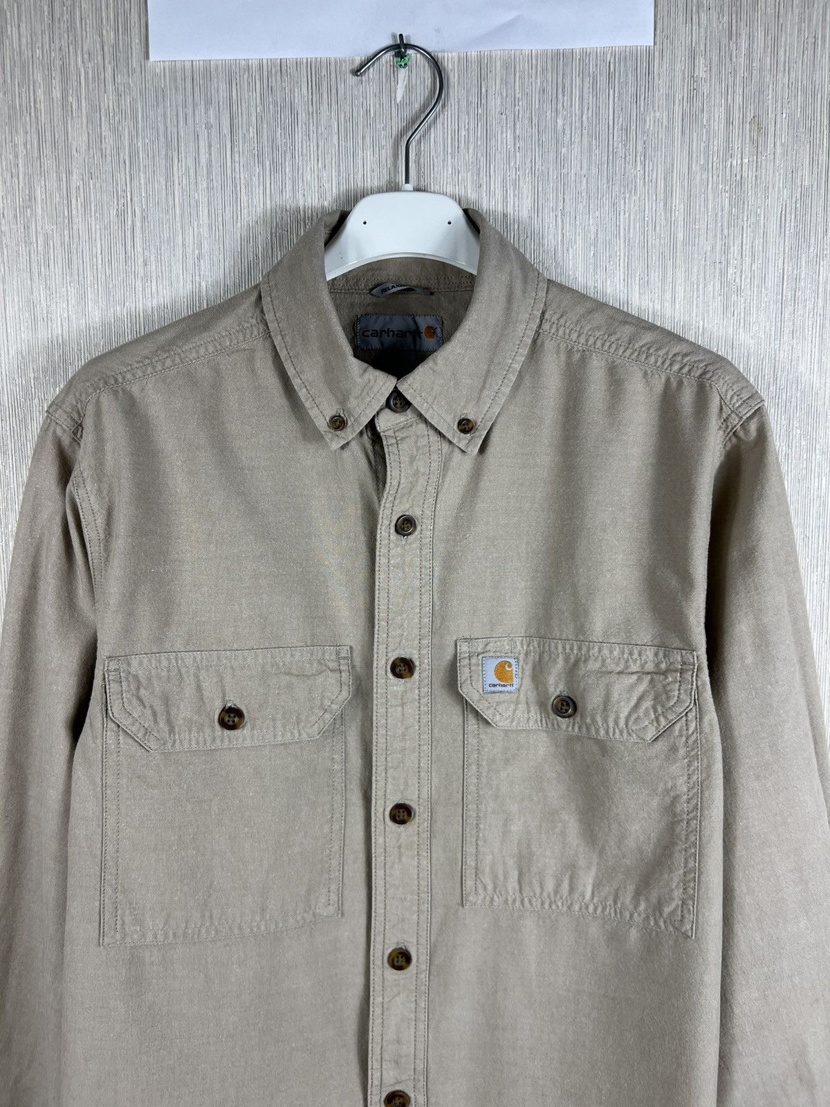 Carhartt Vintage Carhartt fort solid long sleeve shirt pocket work Size US S / EU 44-46 / 1 - 4 Thumbnail
