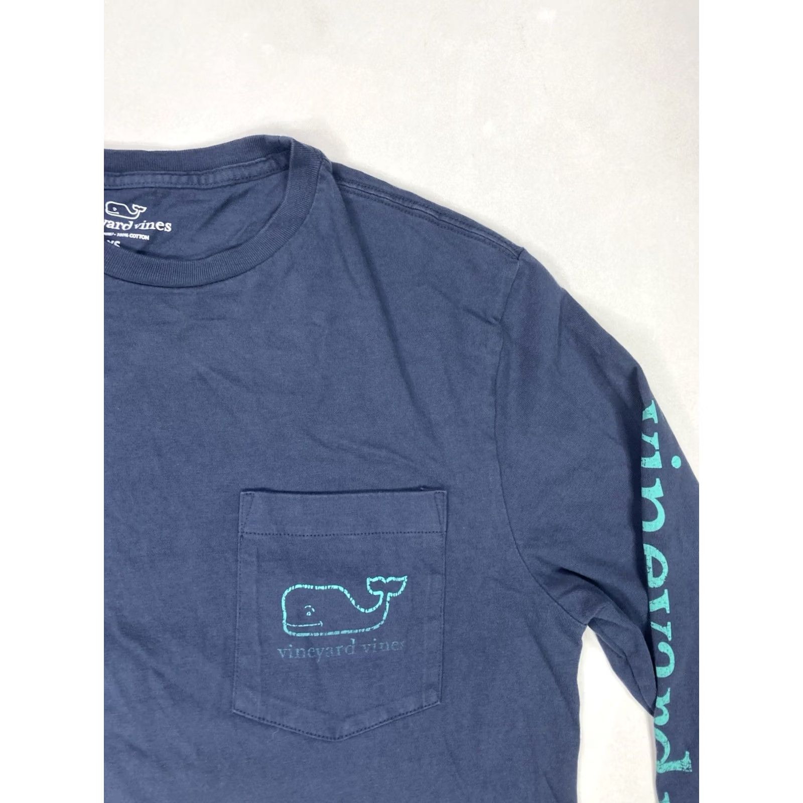 Vineyard Vines Vineyard Vines Graphic Pocket T-shirt Men XS Blue Long Sleeve Crew Neck Shirt Men XS Blue Graphic Print Pockets Logo Regular Cotton Size US S / EU 44-46 / 1 - 3 Thumbnail