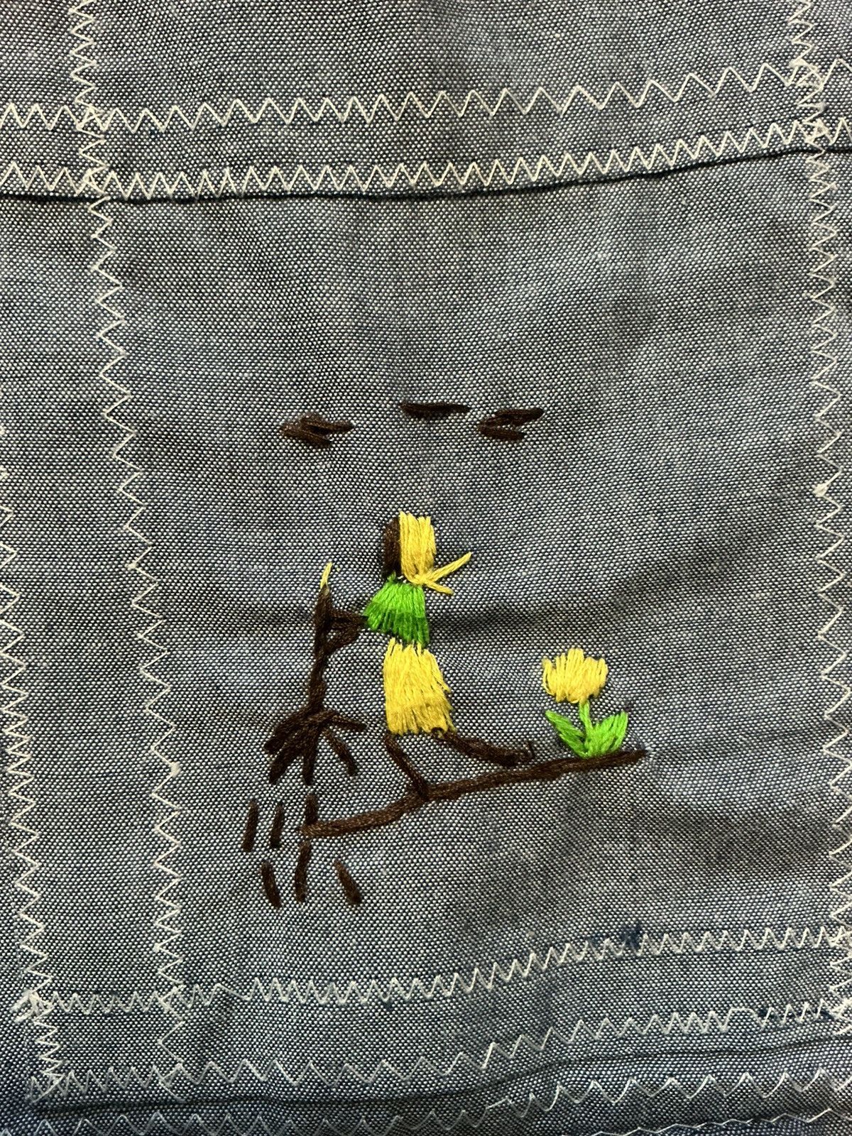 Vintage Vintage Blue Chambray Embroidered Guayabera Folk Art Shirt Size US M / EU 48-50 / 2 - 7 Thumbnail