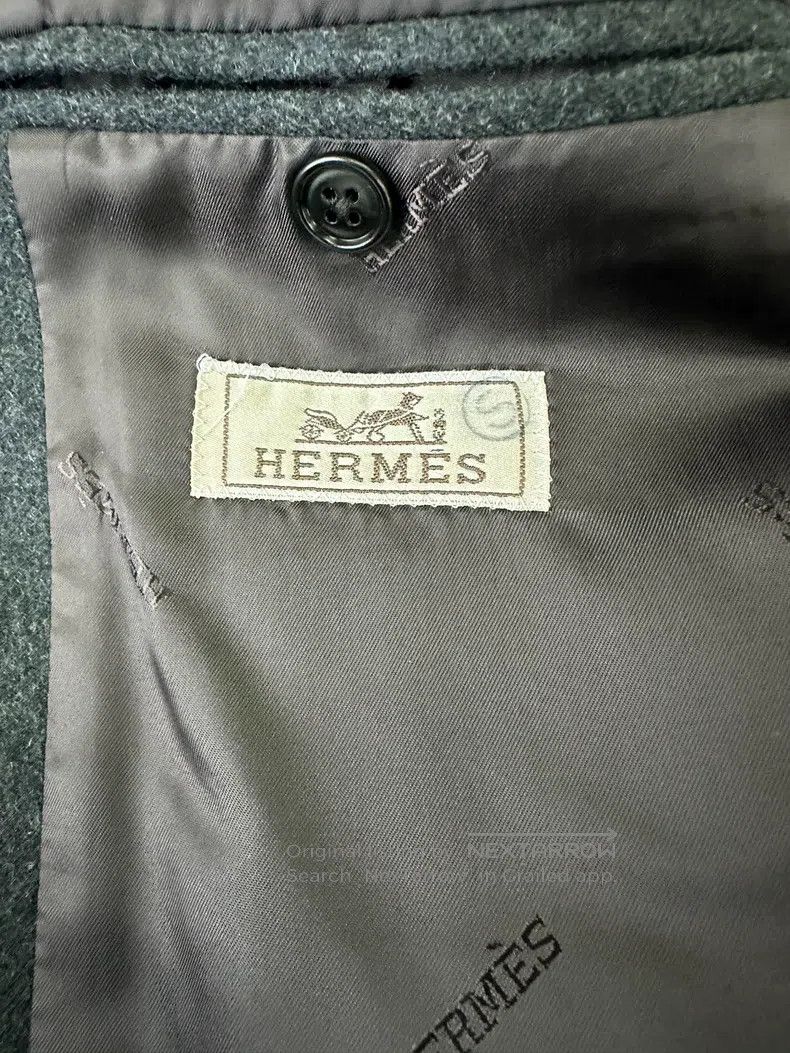 Hermes Hermes Dark Grey Pure Wool Suit Jacket - 100% Wool Size 48R - 3 Thumbnail