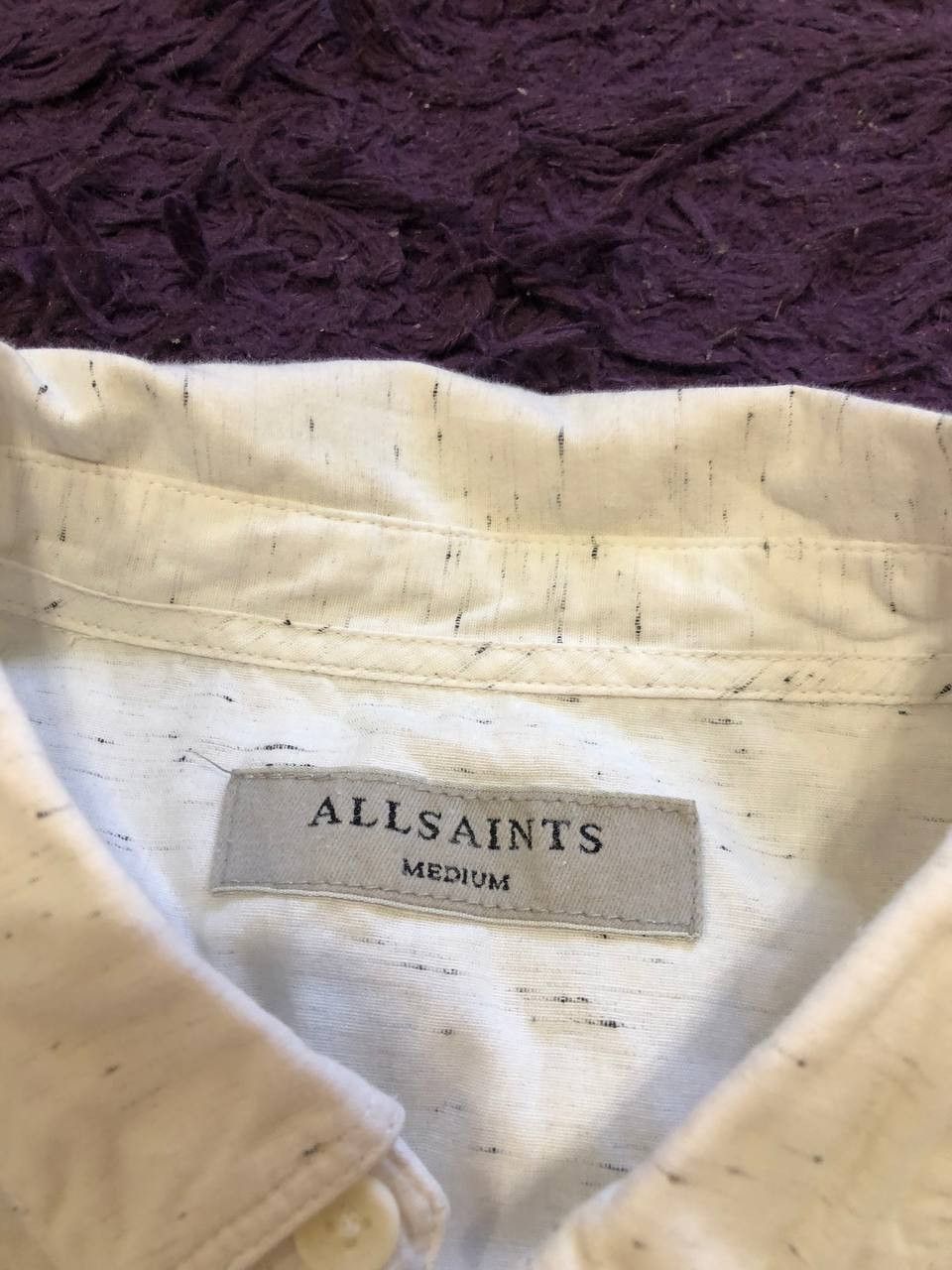 Allsaints Vintage white print Shirt Allsaints size M Y2K streetwear Size US M / EU 48-50 / 2 - 2 Thumbnail